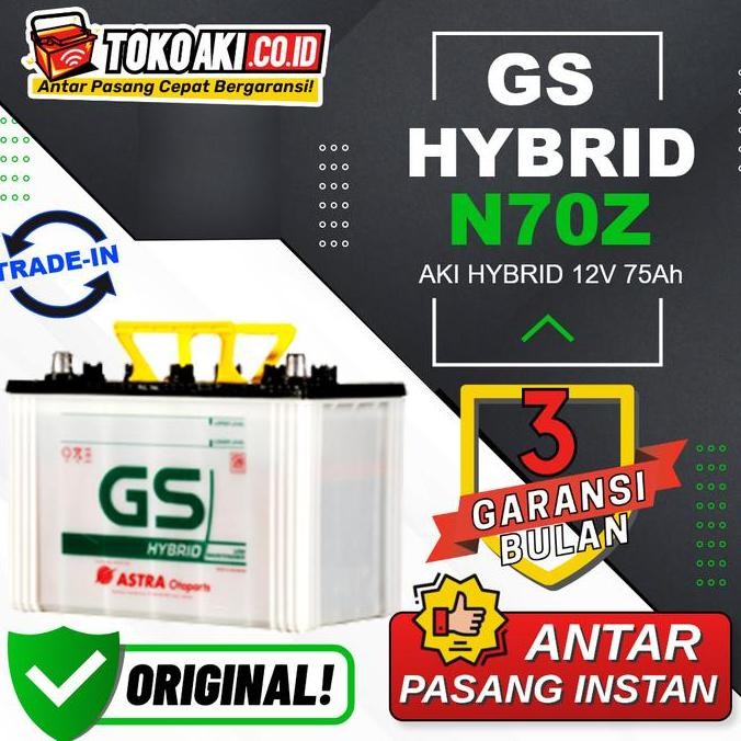TERBARU - GS Astra Hybrid N70Z - 75Ah