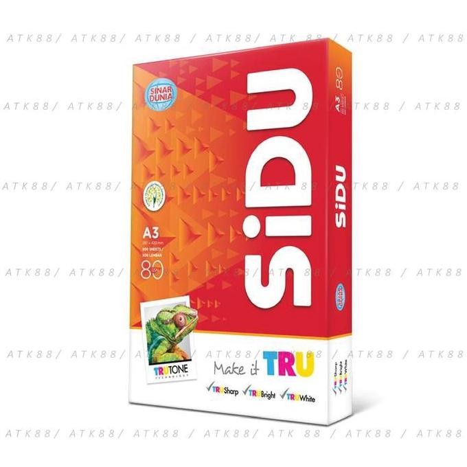

TERMURAH - Kertas HVS A3 80 gsm - Sidu