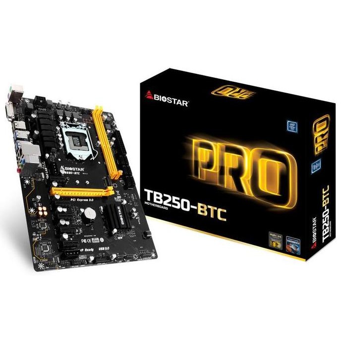 Motherboard Biostar TB250-BTC LGA 1151 Bitcoin Mining