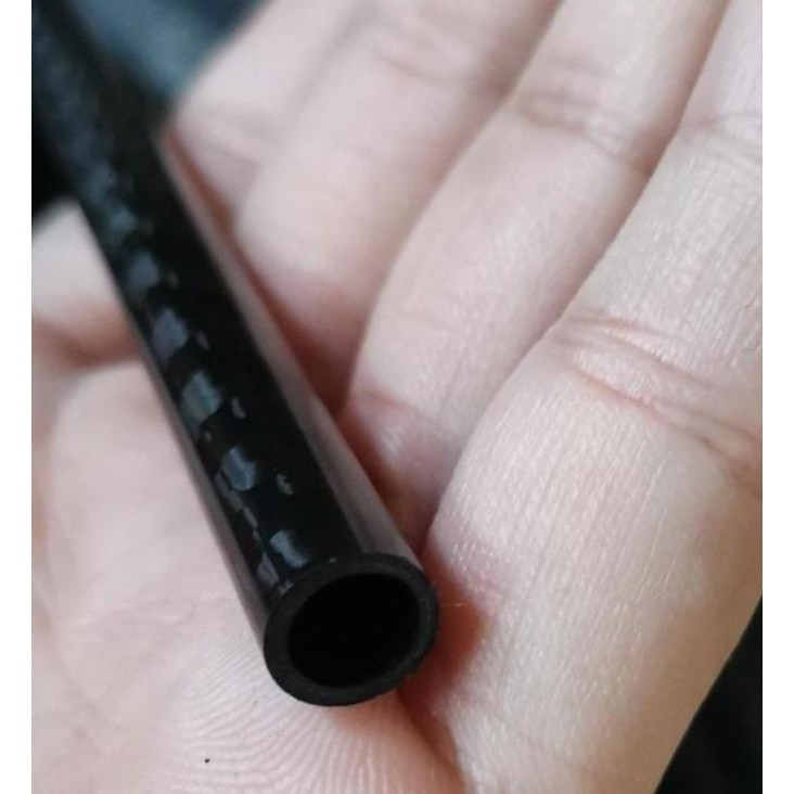 (Good) 1meter Pipa Karbon Carbon Tube 3K 8x6mm Diameter OD 8mm ID 6mm 8x6