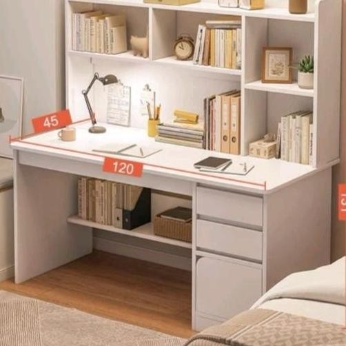 Meja belajar modern Meja belajar Aesthetic Meja multifungsi