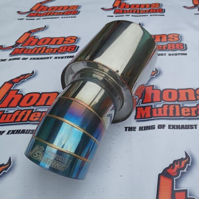 js racing knalpot mobil knalpot racing mobil js racing tipe pendek untuk mobil agya ayla jazz dll