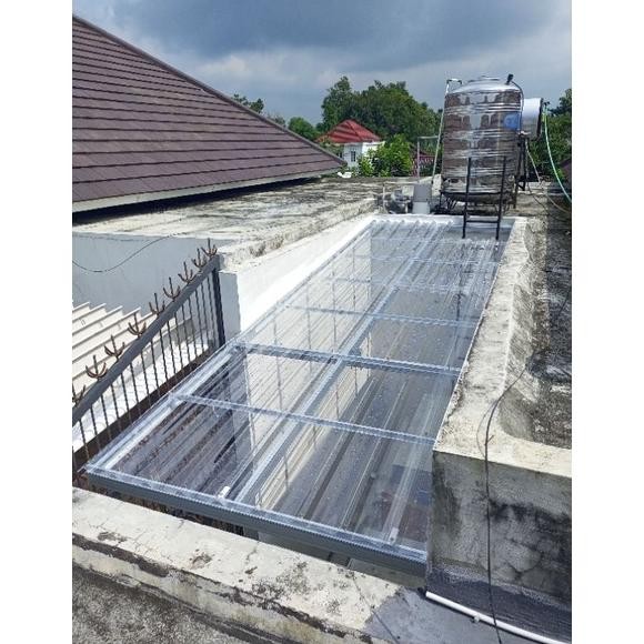 Kanopi Baja Ringan + Atap Transparan