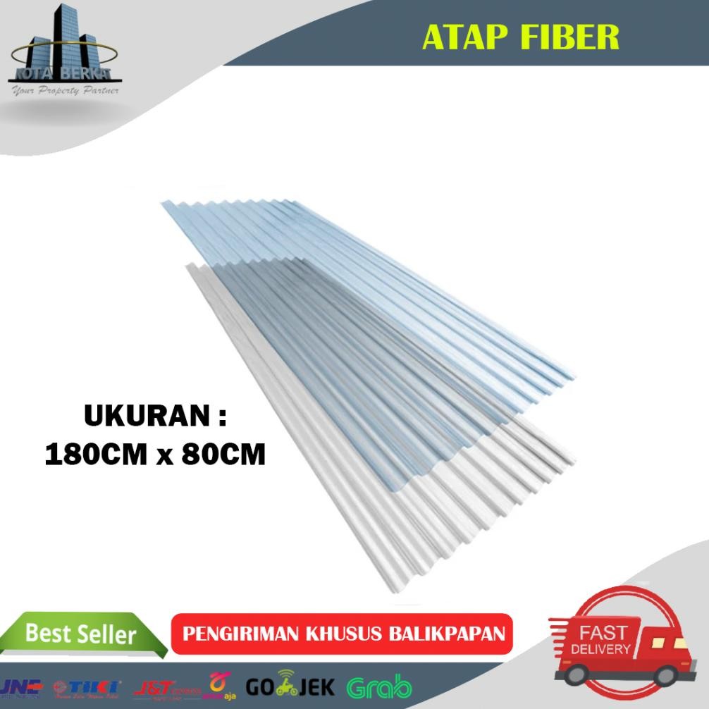 ATAP FIBER TRANSPARAN/ ATAP PLASTIK BENING
