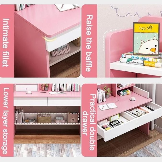Meja belajar anak Meja Kerja Meja Belajar aesthetic Meja Belajar Anak Set Kursi Meja Kerja Minimalis