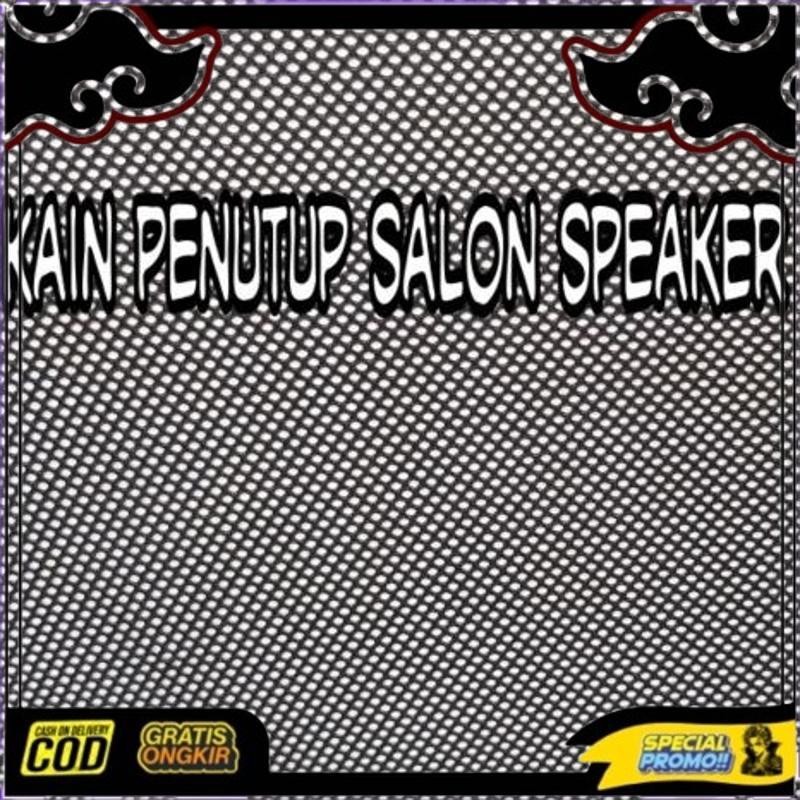 Trending Kain Jala Penutup Sound Speaker | Kain Jaring Penutup Sound | Kain Hitam Berlubang Untuk Ta