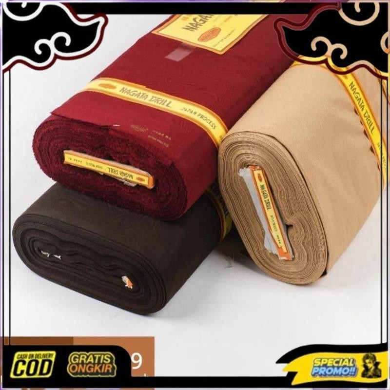 Smile Today (Per Meter) Nagata Japan Drill - Bahan Kain Seragam - Lembut Nyaman Tebal