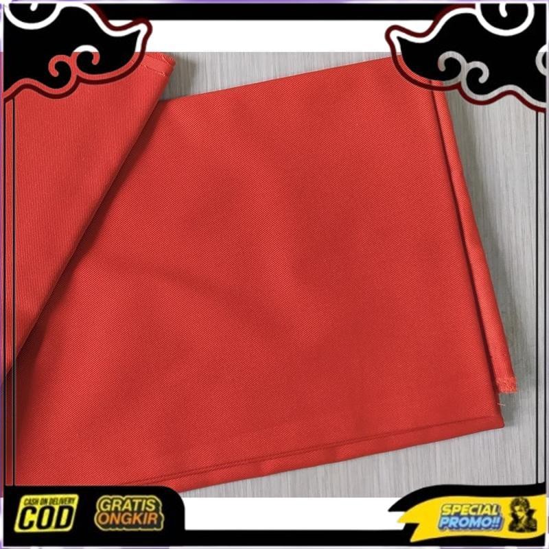 Top Today Kain Drill Nagata Grade A Warna Orange Tua (Untuk Celana, Rok, Blazer, Jas Seragam) / Kain