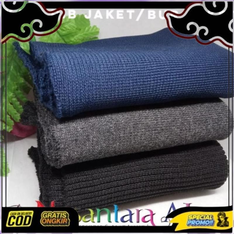 Cod Kain Rib Jaket, Kain Bur Jaket, Kain Untuk Tangan Jaket Per Pcs