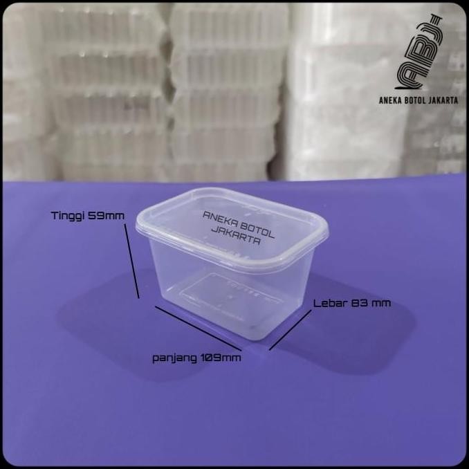 (Good) Thinwall victory rectangle 300ml / wadah plastik persegi panjang 300ml