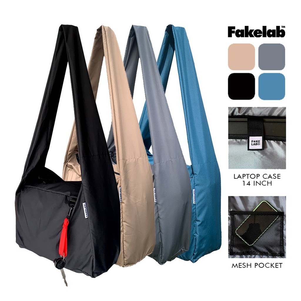 Fakelab Sling Bag Japan / Tas Slempang Nylon / Soulderbag Parasut