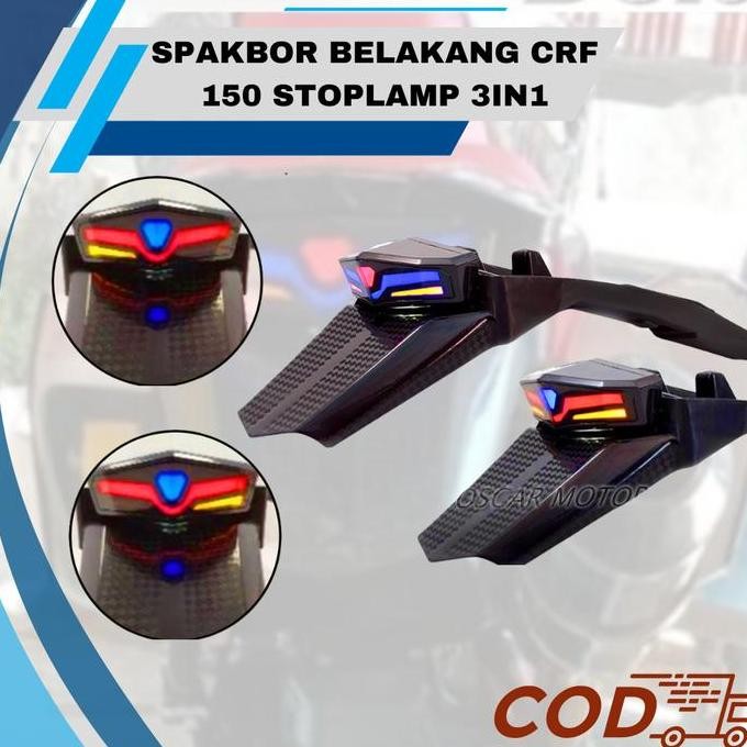 STOP LAMP 3IN1 CRF/SPAKBOR BELAKANG CRF PLUS LAMPU/LAMPU STOP CRF LED/BUNTUT PLUS LAMPU CRF