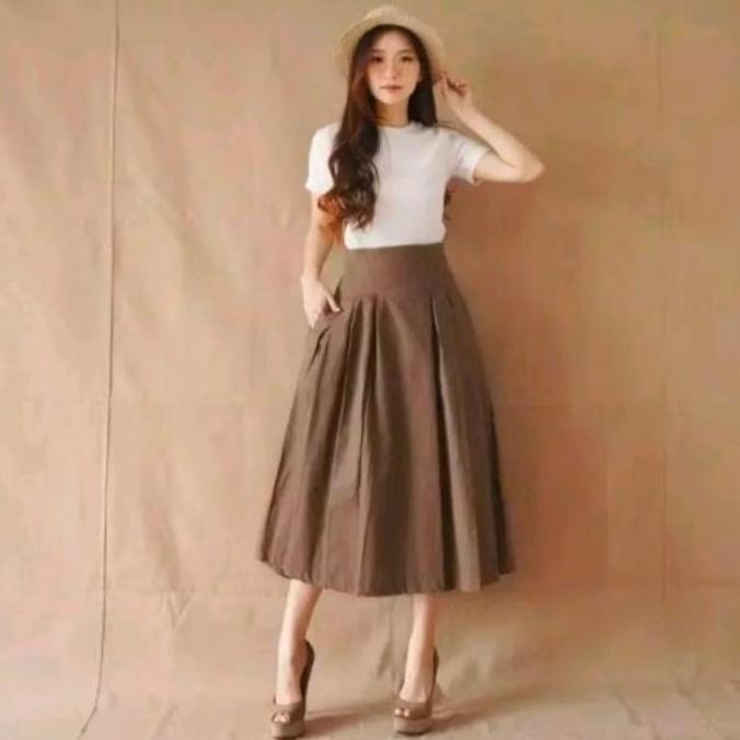 Nikita skirt rok linen uniqlo FIT to M AS
