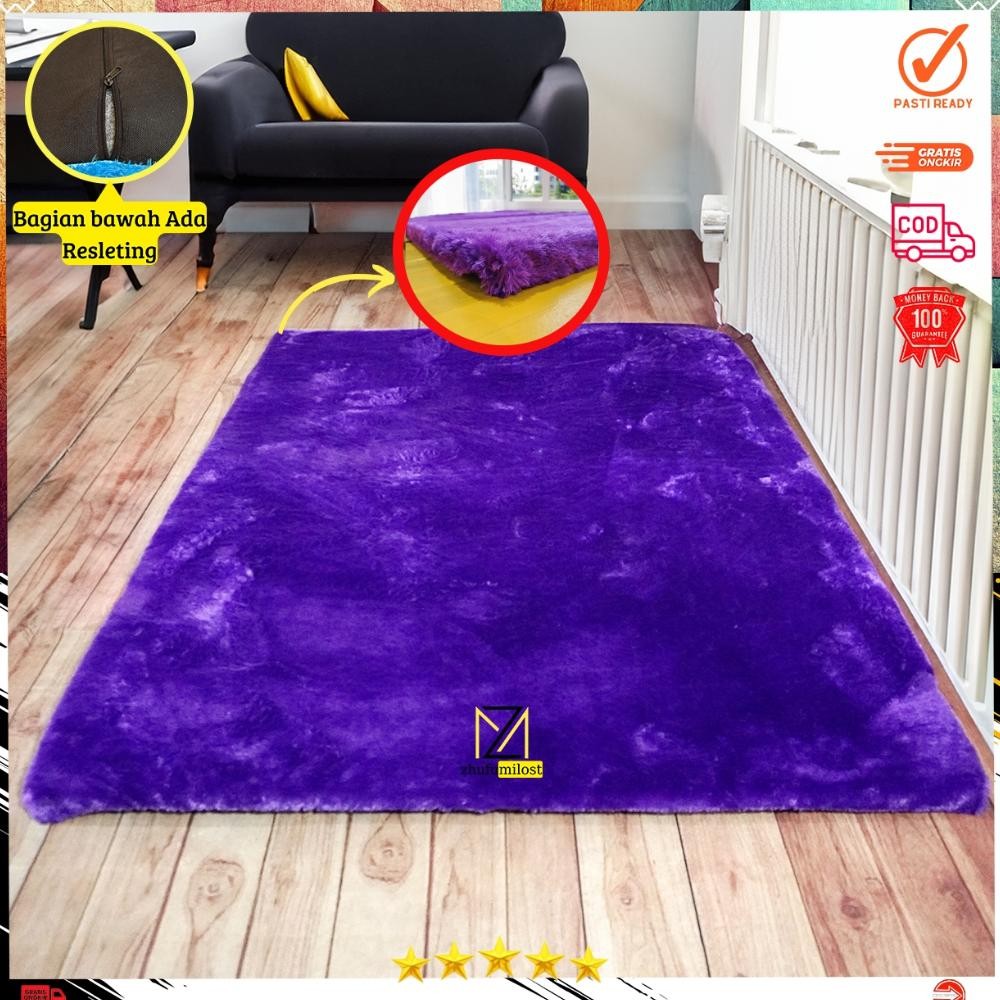 Karpet bulu rasfur UK 160x100X3.5CM