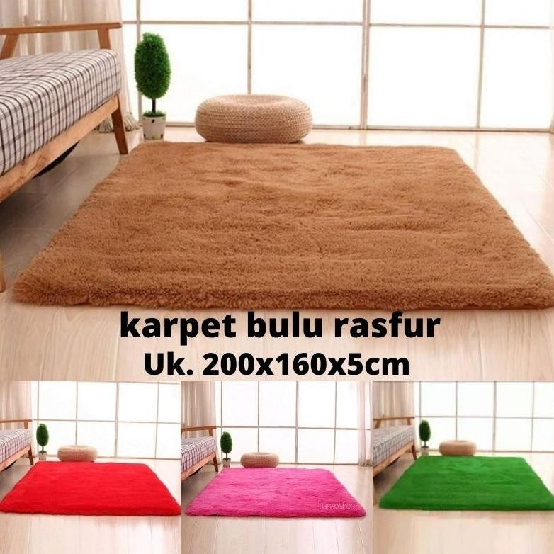 KARPET BULU Uk. 200x160x5cm / KARPET BULU TEBAL 5cm