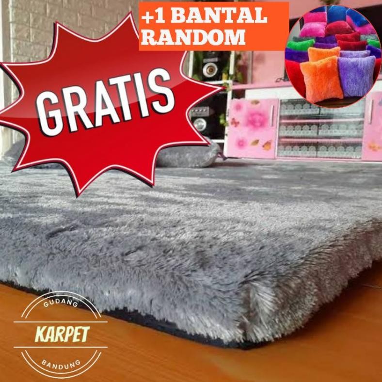 (SUPER TEBAL)Karpet Bulu  Uk 150X200X7 Karpet Lantai Bulu Rasfur Lembut Ambal empuk Kasur Bulu ANTI 