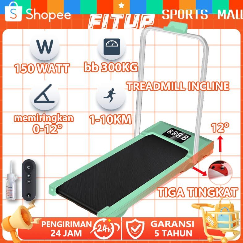 Fitup Treadmill Elektrik Treadmill Incline Treadmill Low Watt Treadmill Portabel Walking Pad