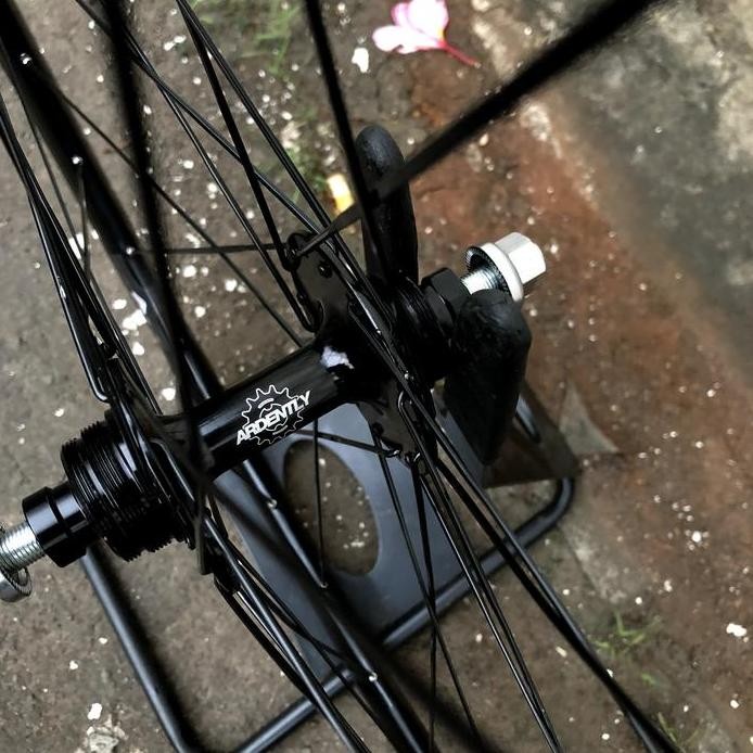 wheelset araya ks40 32 hole spoke aero pipih fixie sepasang murah