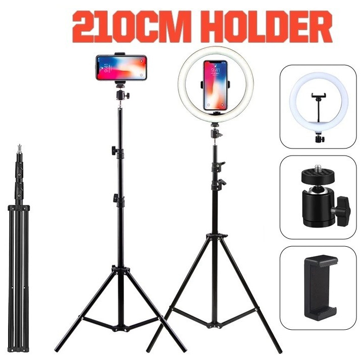 Tripod 2.1 Meter Tripod Handphone Tripod Kamera Ring light