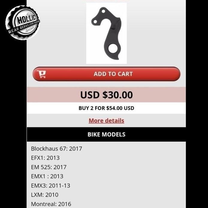 Anting RD Hanger Sepeda EDDY MERCKX DEROSA JAVA Dropout Deraillure Hgr murah