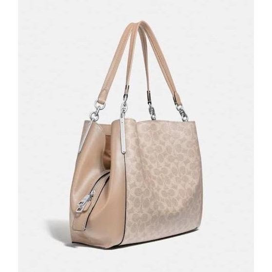 ready stock [ORIGINAL] Coach Dalton 31 Shoulder Bag Sand Taupe / Tas Coach Wanita