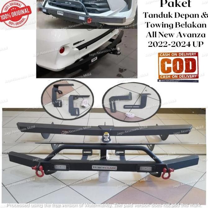 Ready Paket Lengkap Tanduk Depan + Towing Belakang Arb All New Avanza 2022 2023 2024