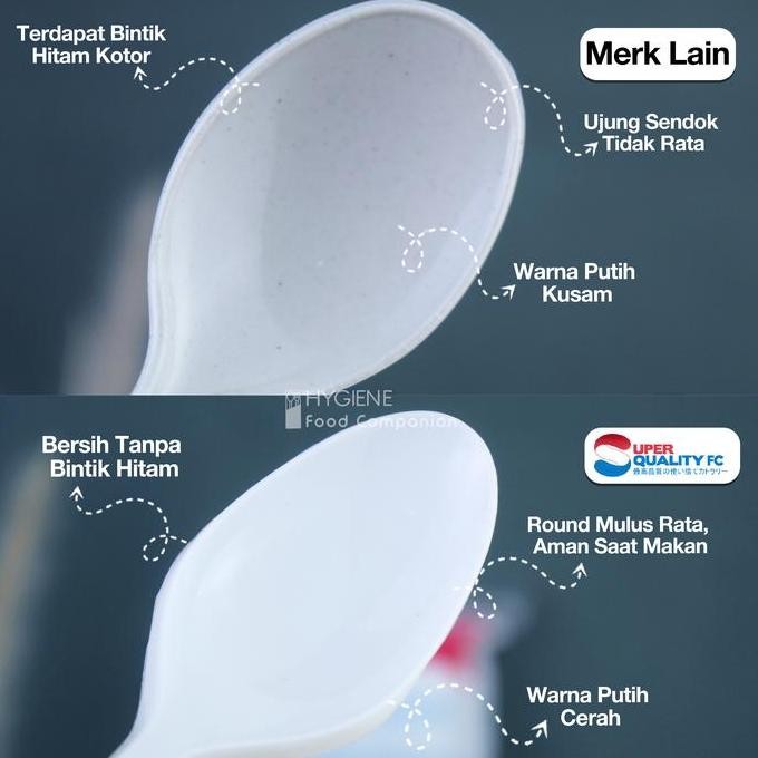 Sendok Plastik / Sendok Makan Panjang Tebal / Sendok Plastik Tebal Per Dus