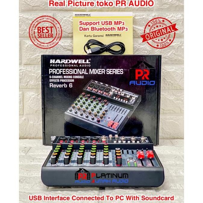 Mixer Audio Hardwell Reverb 6 / Reverb6 (Original) Bluetooth Soundcard