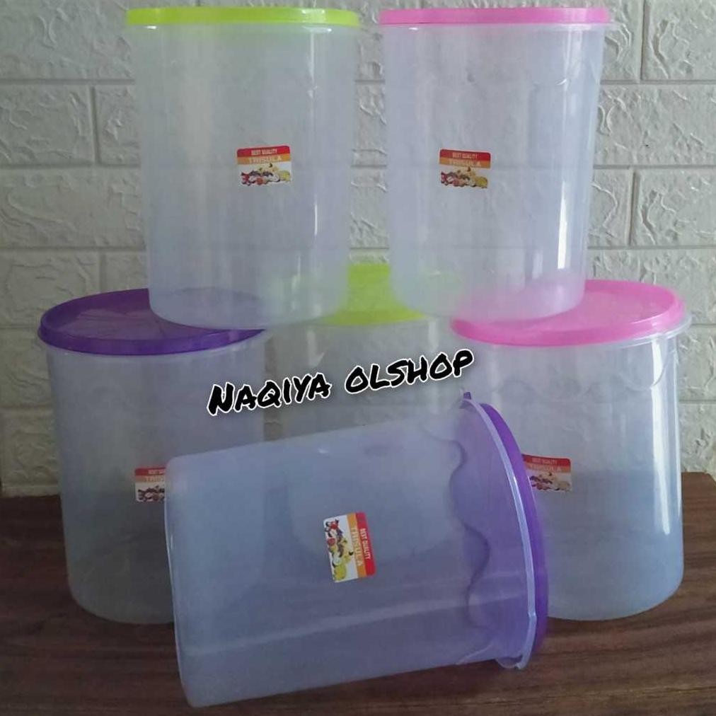 12pcs toples 4 liter bening / toples plastik tebal dan tidak mudah pecah