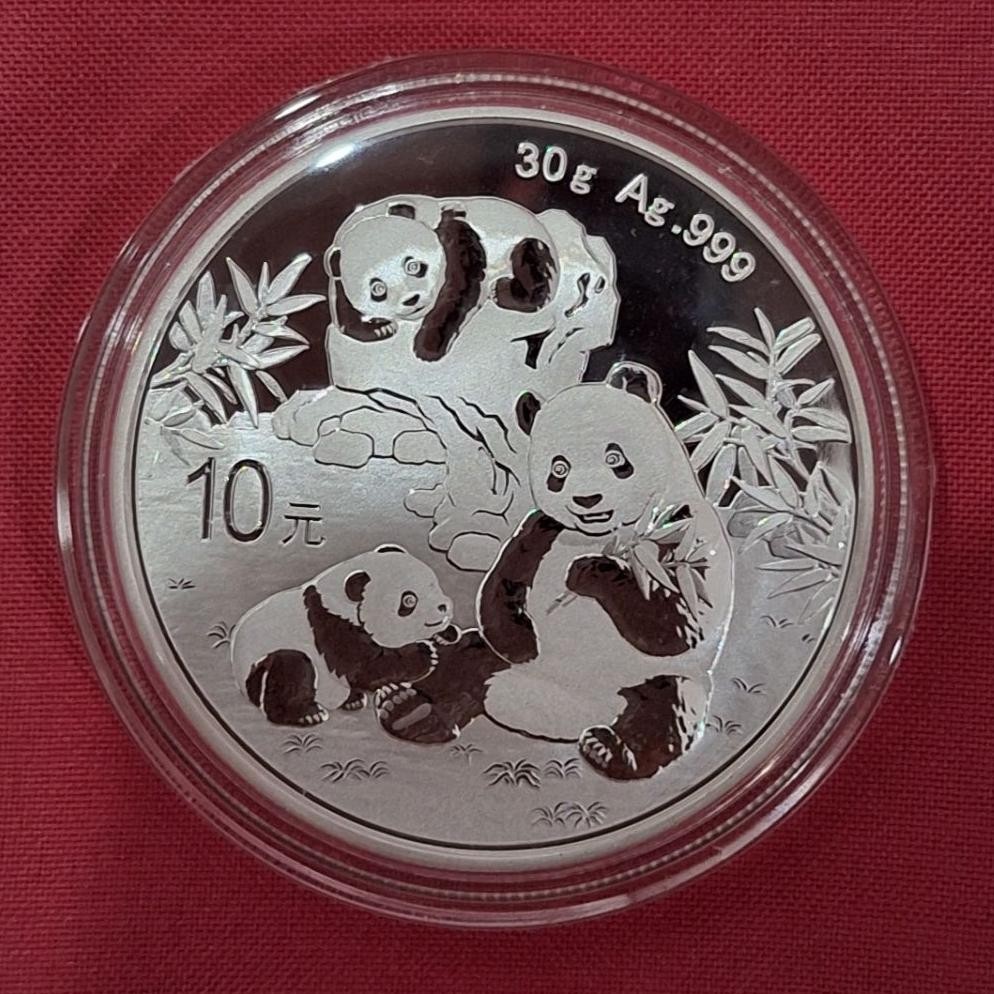 Koin Perak Murni Panda 2025 1 Oz