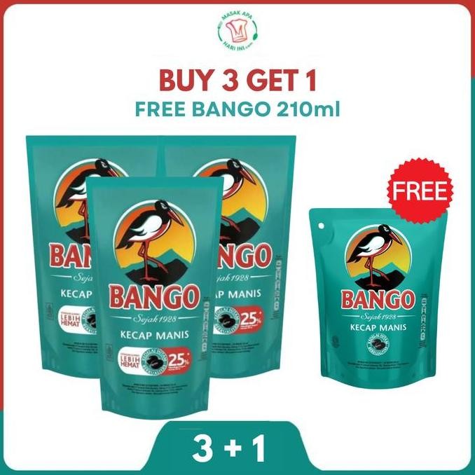 Sale [Free Bango Kecap Manis 210Ml ] Bango Kecap Manis 950G Isi 3