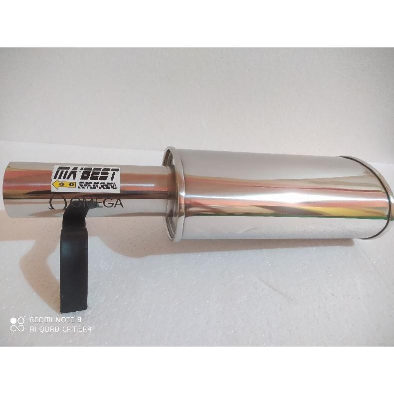 Knalpot Mobil Omega Racing Full Stainless Suara Bass Halus Adem Universal Sedan Avanza Xenia Agya