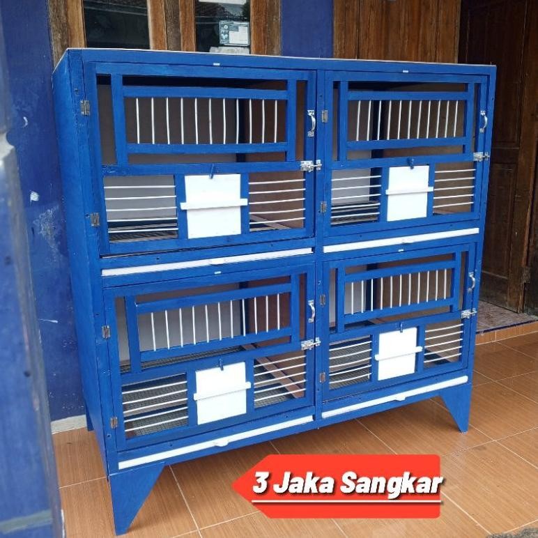 PROMO KANDANG MACAN BURUNG MERPATI 4 KOTAK (T:140 P:140 L:70)BISA Riques Warna BONGKAR PASANG