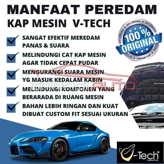 Peredam Panas Suara Kap Mesin Mobil Kijang Kapsul LGX 1997-2004 VTECH