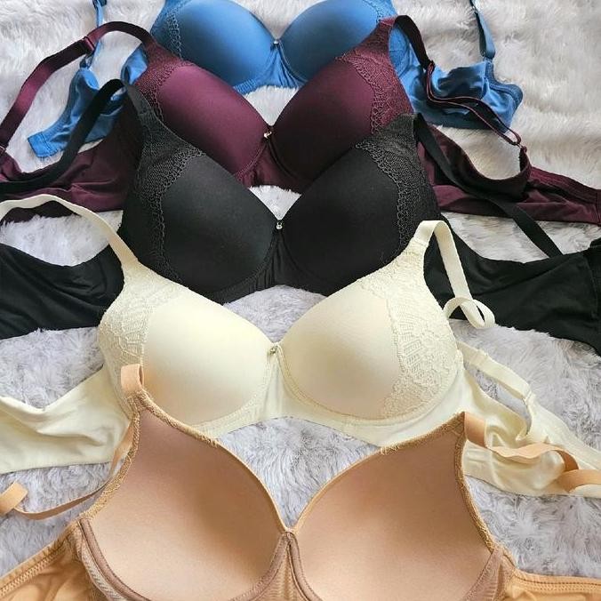 BRA WACOAL BASIC TANPA KAWAT FULL CUP BUSA TIPIS IB4140 IB4140R1 SIZE 32A 32B 34A 34B 34C 36A 36B 36