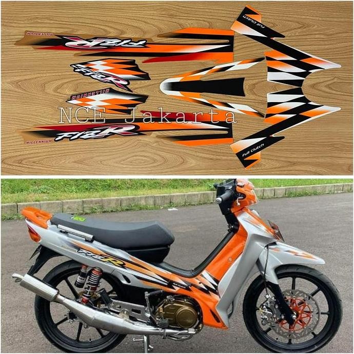 DT11 >> STIKER STRIPING MOTOR F1ZR MILLENIUM ORANGE
