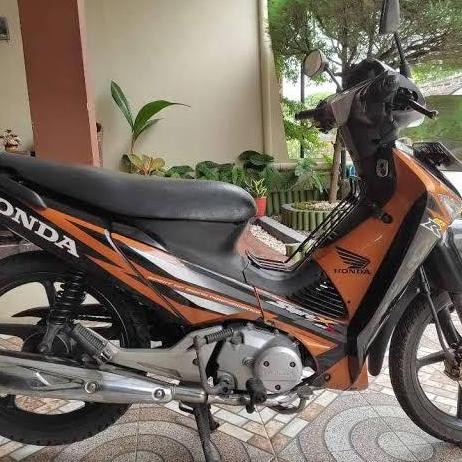 DF164>> STIKER STRIPING SUPRA X 125R GOLD COKLAT 2006