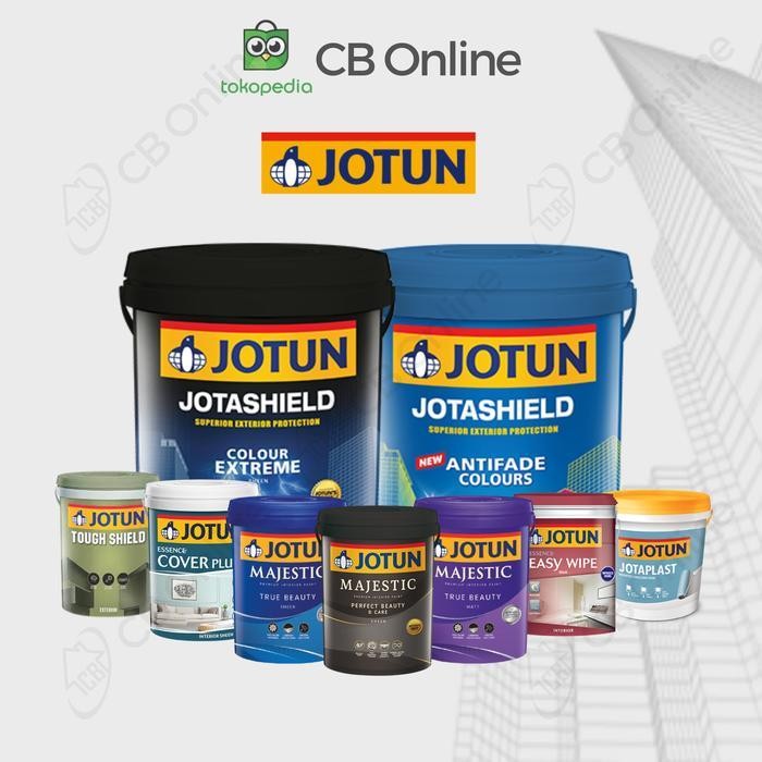 TERLARIS JOTUN CAT KAYU DAN BESI STYLISH GREY 7395