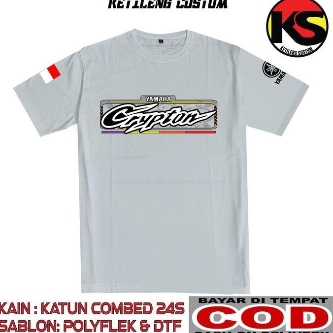 KAOS CRYPTON BAHAN COTTON COMBED 24S TEBAL DAN ADEM BISA COD KAOS DISTRO KAOS KEREN PN