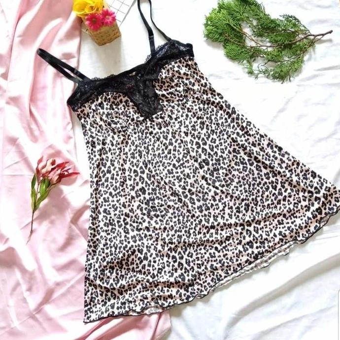 Lingeri Lady Secret Baju tidur leopard (victoria secret lasenza h&m