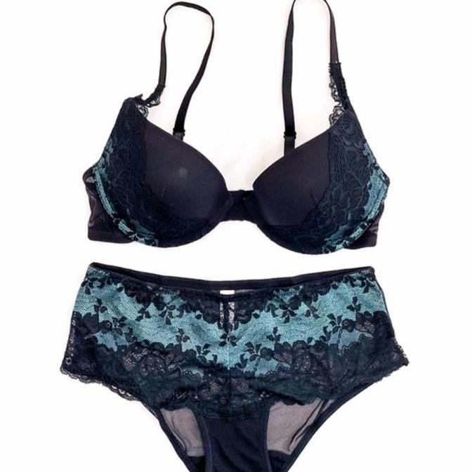 BRA SET RHETO FLOWER (VICTORIA SECRETS PIERRE CARDIN LASENZA LULUDI