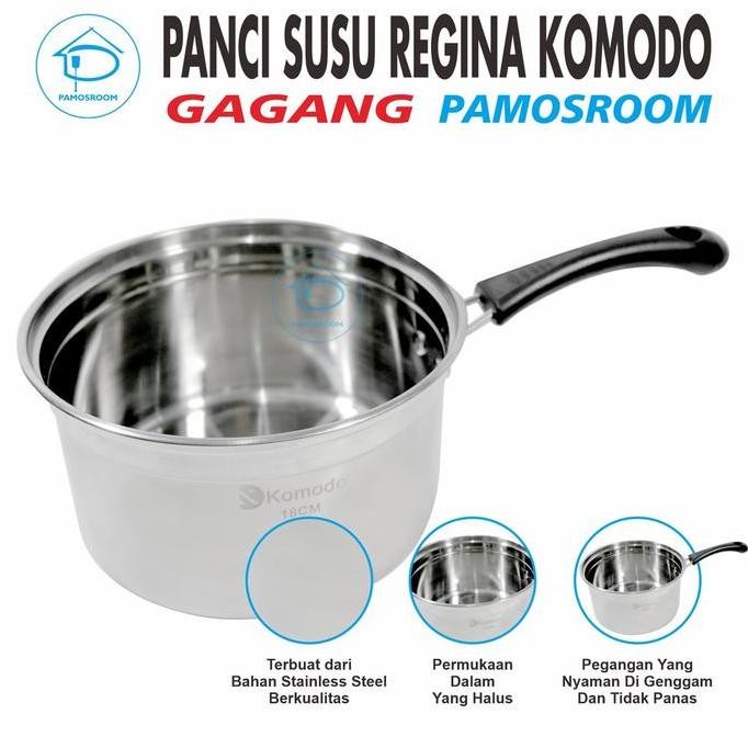 Komodo Panci Susu Regina Stainless 18 Cm Panci Susu 18Cm