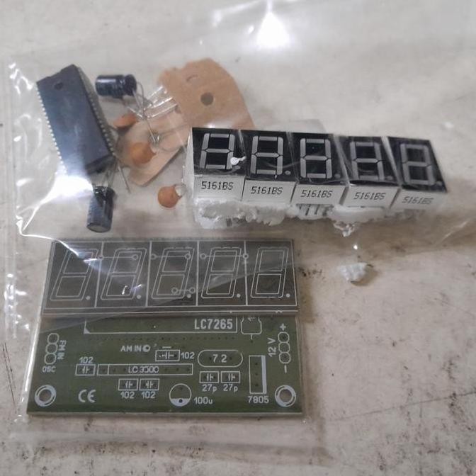 KIT FREQUENCY FREKUENSI COUNTER FM DISPLAY LC7265 LC 7265 SANYO ORIGINAL DAN TERPERCAYA