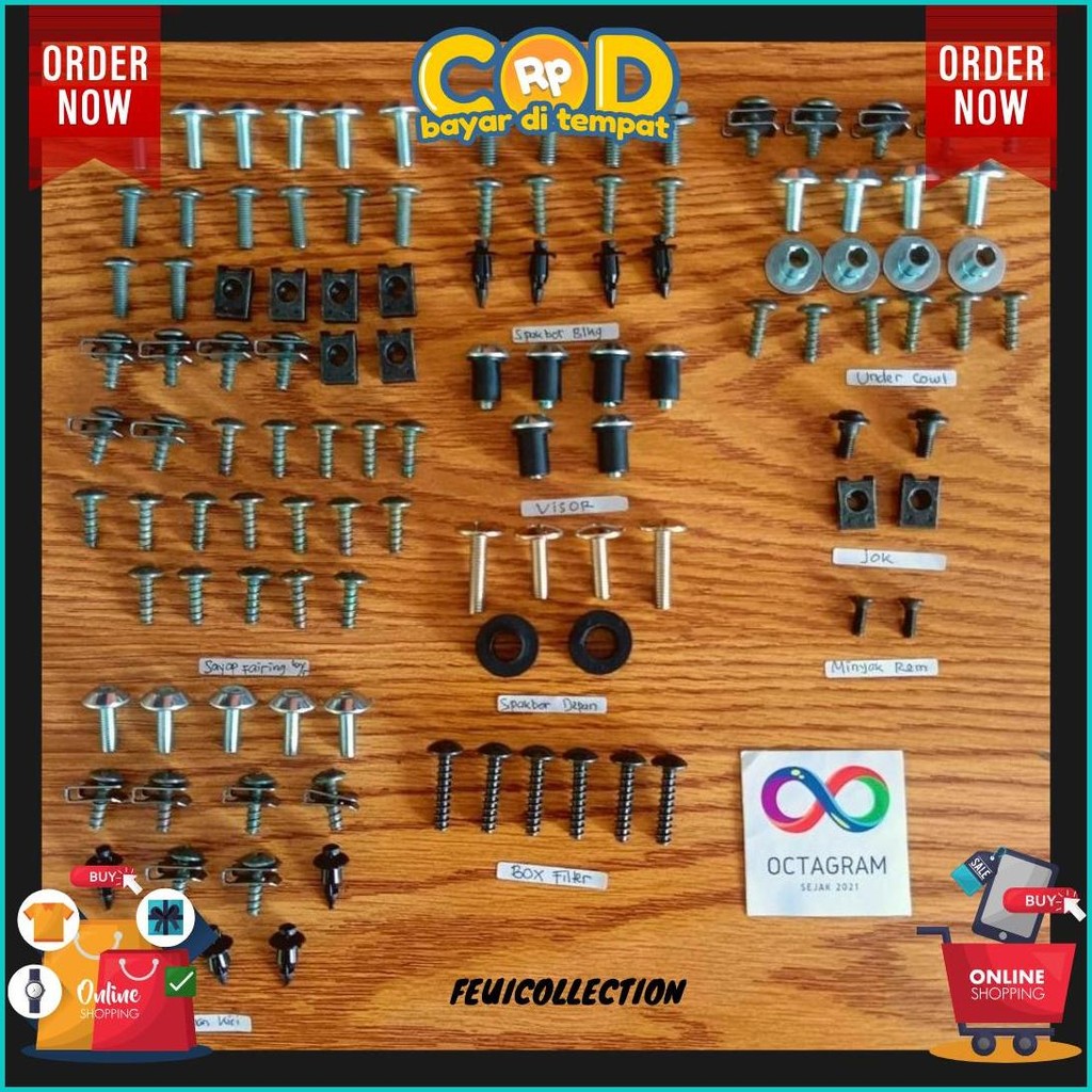 Baut Full Set Body Gsx 150R/Baut Body Full Set Suzuki Gsx 150R Terlaris