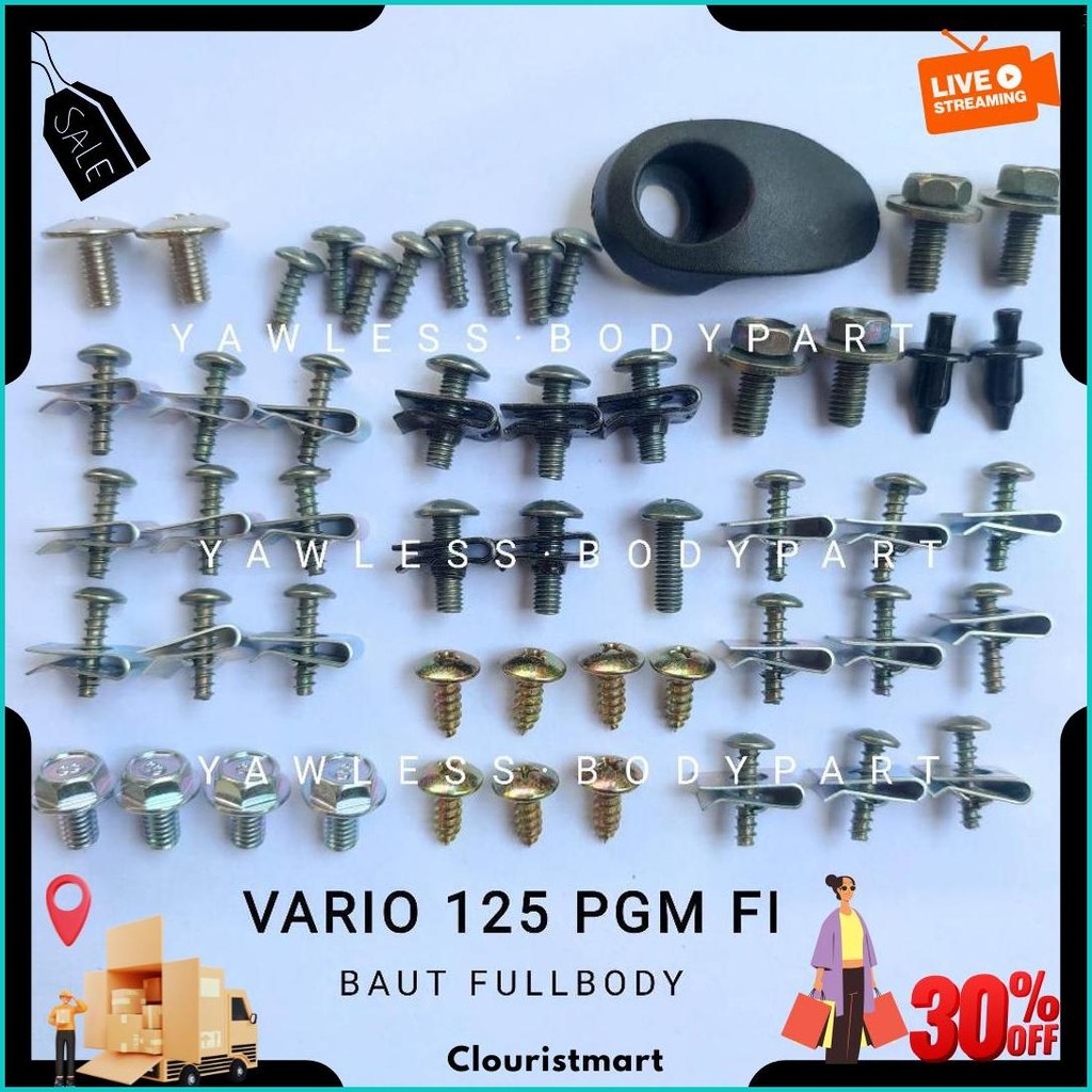 Baut Body Vario 125 Old - Baut Vario 125 Old  - Baud Body Vario 125 Old Terlaris