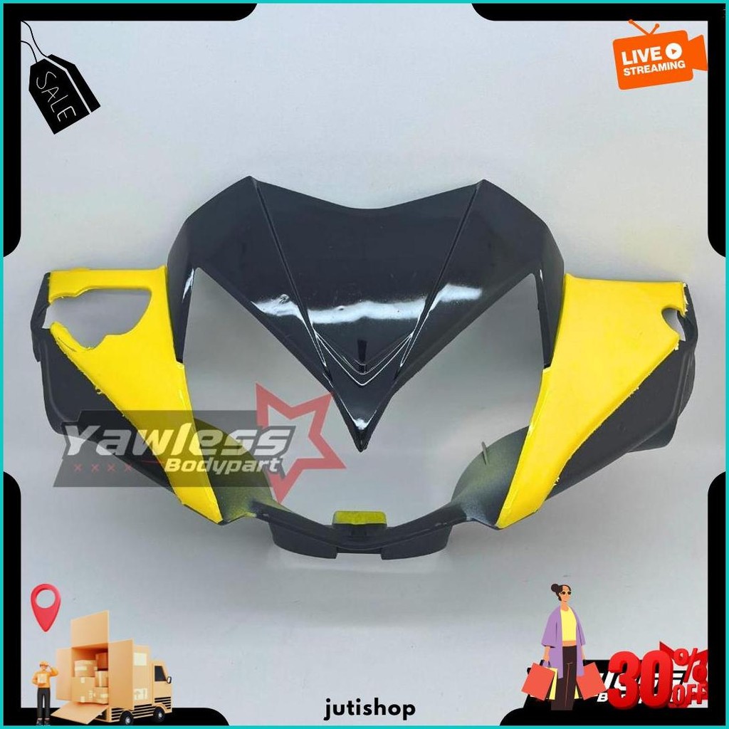 Batok Depan Supra X 125 Batman Merah Hitam Biru / Batok Supra X 125 Batman Original Produk