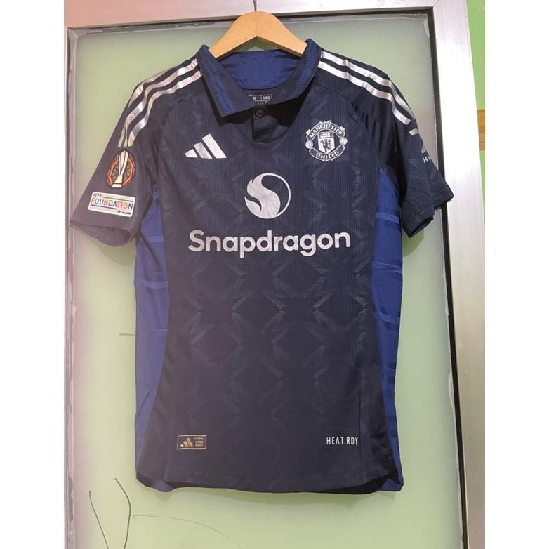 (FULL PATCH) JERSEY BOLA MU AWAY PI PLAYER ISSUE EUROPA LEAGUE 2024 2025 24/25