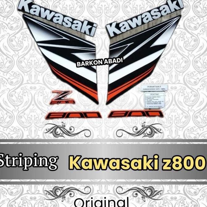 Original Striping Stiker Kawasaki Z800 Merah 2016 Original Stiker Z800 New