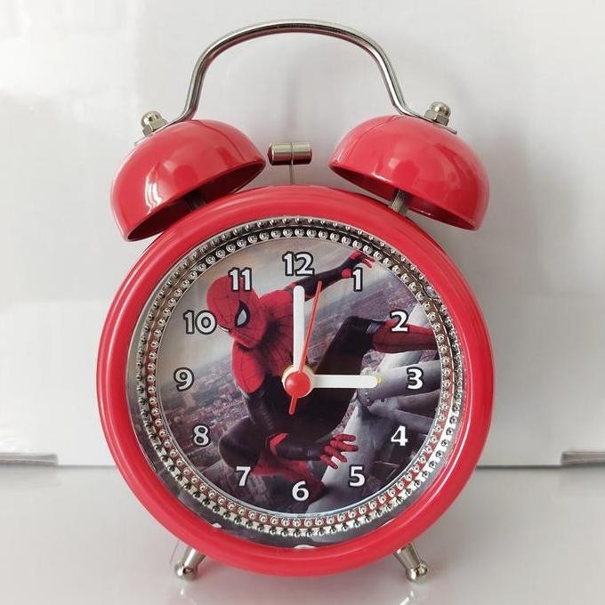 Jam Weker Spiderman Marvel Avengers Jam Beker Alarm Anak Souvenir AS