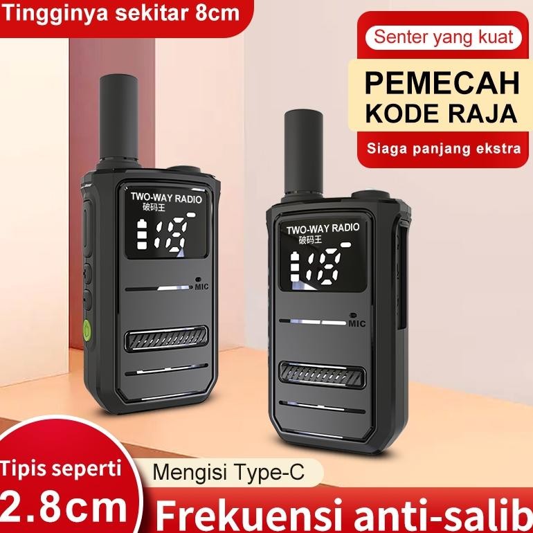 New Arival Morqtola M8 Walkie Talkie Ht Jarak Jauh 1Km 3000 Mah Handy Talkie 1 Unit Ht Kualitas Jepa